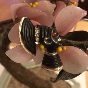 Vintage blacks-more brooch
